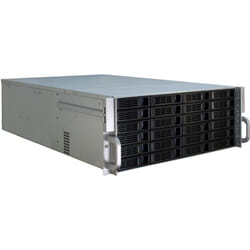 Inter-Tech 4U-4424 Support Noir, Argent