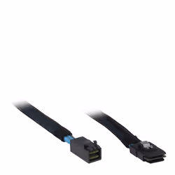 Inter-Tech 0.75m SFF 8643/SFF 8087, 0,75 m, SFF 8643, SFF 8087, Mâle/Mâle, Noir, Bleu, 45 g