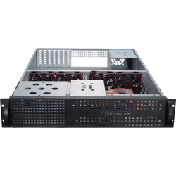 Inter-Tech 2U-2129N Support Noir, Argent