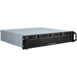 Inter-Tech IPC 2U-2404S Support Noir, Argent