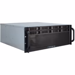 Inter-Tech 4U-4408, Support, Serveur, Noir, Argent, ATX, EATX, micro ATX, Mini-ITX, SSI EEB, Acier, 4U
