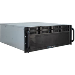 Inter-Tech 4U-4408 Support Noir, Argent