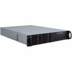 Inter-Tech IPC 2U-2406, Support, Serveur, Noir, Argent, ATX, EATX, micro ATX, Mini-ITX, SSI EEB, Acier, 2U