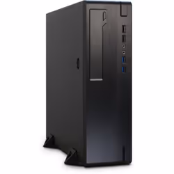 Inter-Tech IT-502, Bureau, PC, Noir, micro ATX, Mini-ITX, 1U, Haut