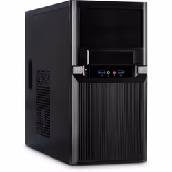Inter-Tech TM-515, Micro Tower, PC, Noir, micro ATX, Métal, 36 cm