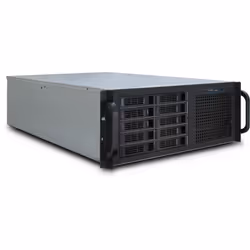 Inter-Tech IPC 4U-4410, Support, Serveur, Noir, Acier, 14,8 kg, 17,3 kg
