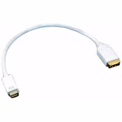 PureLink mini DVI-HDMI M-F 0.2m, 0,2 m, Mini-DVI, HDMI, Or, 1920 x 1080 pixels, Blanc