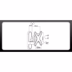 PureMounts PM-STYLE-23A support pour téléviseur 58,4 cm (23")