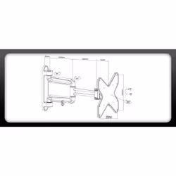 PureMounts PM-STYLE-37C support pour téléviseur 37"