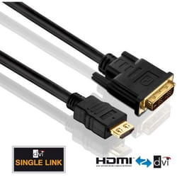 PureLink HDMI-DVI M-M 0.5m 0,5 m DVI-D Noir