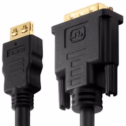 PureLink HDMI-DVI-D M-M 15m, 15 m, HDMI, DVI-D, Or, 1920 x 1200 pixels, Cuivre
