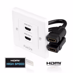 PureLink PureInstall PI105 prise de courant HDMI Blanc