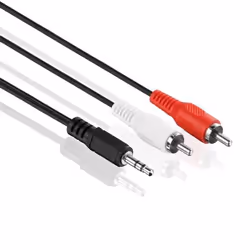 PureLink LP-AC030-005 câble audio 0,5 m 2 x RCA 3,5mm Noir, Blanc, Rouge