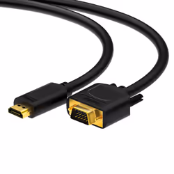 HDSUPPLY X-HC110-050 câble vidéo et adaptateur 5 m HDMI Type A (Standard) VGA (D-Sub) Noir