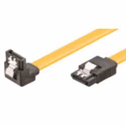 M-Cab 7008002, 0,5 m, SATA III, SATA 7-pin, SATA 7-pin, Mâle/Mâle, Noir, Jaune