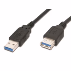 M-Cab 7001167, 1,8 m, USB A, USB A, USB 3.2 Gen 1 (3.1 Gen 1), Mâle/Femelle, Noir