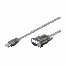M-Cab USB A/D-SUB, Gris, USB A, D-SUB, Mâle, Mâle