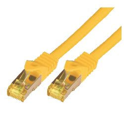 M-Cab 0.25m CAT7 S-FTP câble de réseau Jaune 0,25 m S/FTP (S-STP)