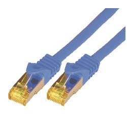 M-Cab 0.5m CAT7 S-FTP câble de réseau Bleu 0,5 m S/FTP (S-STP)