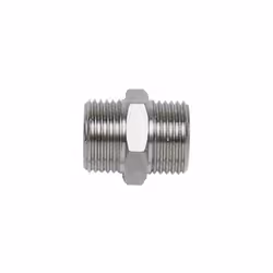 · Mamelon double · Raccord fileté · 1/2'' filetage extérieur des deux côtés · Hexagone au milieu · Haute qualité Filetage ext ...