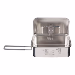 ESBIT PT1200ST, Pot, Acier inoxydable, 1,2 L, Argent, Gris, Argent, Silicone, Acier inoxydable