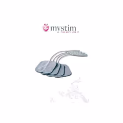 Mystim Self-adhesive electrodes 40 x 40 mm, Electrode, Noir, 4 pièce(s), Boîte avec crochet