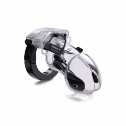 Mystim Pubic Enemy No 1, Chasteté du pénis, Transparent, Plastique, Silicone, 33 mm, 82 mm, 1 pièce(s)