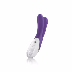 Mystim Bon Aparte, Vibrateur pour lapin, Stimulation du clitoris, Stimulation vaginale, Violet, Silicone, Courbé, Ambidextre