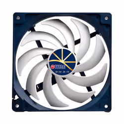 Titan TFD-14025H12ZP/KE(RB) système de refroidissement d’ordinateur Boitier PC Ventilateur 14 cm Bleu, Blanc