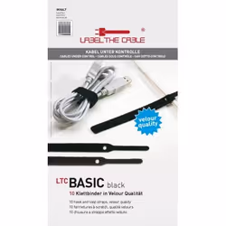 M-Cab Basic serre-câbles Noir 10 pièce(s)