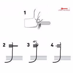 Label-the-cable WALL Velcro Nylon, Polyester Noir, Blanc 50 pièce(s) - Vue supplémentaire 5