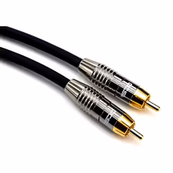 Câble Audio Subwoofer RCA - GENERIC - MK II - 20m - Triple Blindage - Connecteur Plaqué Or