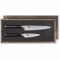 kai DMS-210, Jeu de couteaux/coutellerie, Acier, Bois, Acier inoxydable, Noir, Japon