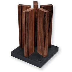 kai Stonehenge Bloc couteaux Granit, Noyer Gris, Bois