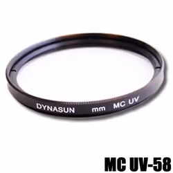 Filtre MC UV DynaSun 58mm - Réduction de la lumière UV de la photo - Pour Canon Nikon Panasonic