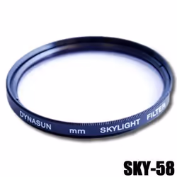 Filtre Skylight DynaSun 58mm SKY Objectif Lens 58 mm pour Canon Nikon Pentax Olympus Sony Fuji