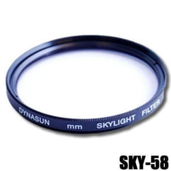 Filtre Skylight DynaSun 58mm SKY Objectif Lens 58 mm pour Canon Nikon Pentax Olympus Sony Fuji