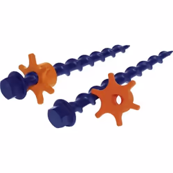 Piquet - Peggy Peg - Lot de 6 - Fibre de verre - Réglable en hauteur - Écrou de blocage