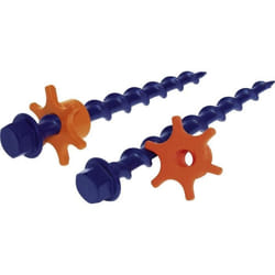 Piquet - Peggy Peg - Lot de 6 - Fibre de verre - Réglable en hauteur - Écrou de blocage