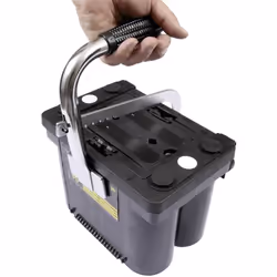 Informations techniques Contenu: 1 pc(s) Poignée pour batterie Adapté à tous les types de batterie, cette poignée vous permet ...
