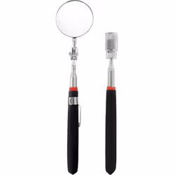Informations techniques Poids : 0.095 kg Ø du miroir : 50 mm Set de miroirs d'inspection, 2 pièces 7ISS02 Miroir et support m ...