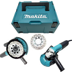 Makita - Ponceuse d'angle 1100 w + accessoires en coffret PowerSet