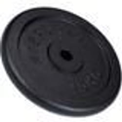 ScSPORTS® Disque de Poids - 15 kg en Fonte Simple Ø 30-31 mm Durable Noir-Plaque dEntraînement Équipement de Gym Musculation