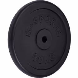 Disque de Poids - ScSPORTS - 30 kg - Fonte - Noir - Plaque dHaltères Olympiques - Haltérophilie - Musculation