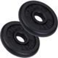 Disques dEntraînement - SCSPORTS - 25 kg - 2 x 125 kg - Fonte - Noir