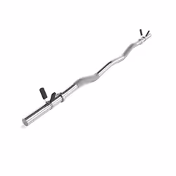 Barre en SZ - SCSPORTS - 120 cm - Moletée - Chrome - Charge Max 110 kg