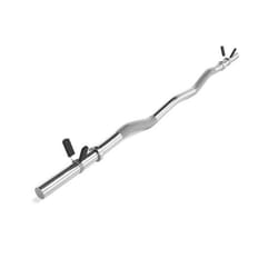 Barre en SZ - SCSPORTS - 120 cm - Moletée - Chrome - Charge Max 110 kg