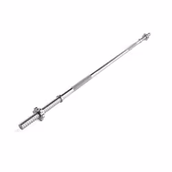 ScSPORTS® Barre dHaltères - 180 cm Acier Chromé Simple/Ensemble Max 150 kg - Barre de Gymnastique Fitness