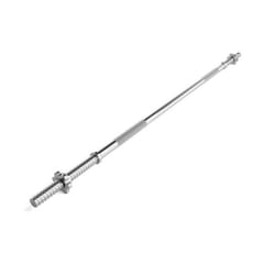 ScSPORTS® Barre dHaltères - 180 cm Acier Chromé Simple/Ensemble Max 150 kg - Barre de Gymnastique Fitness