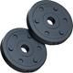 ScSPORTS® Jeu de Disques - 25 kg 2 x 125 kg 30/31 mm en Fonte Noir - Set de Disques de Poids Fitness Musculation à Domicile